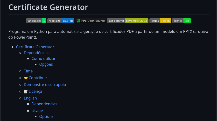 Certificate Generator